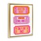 Stupell Industries Fun Party Phrase Tickets Framed Floater Canvas Wall Art Design by Elizabeth Medley